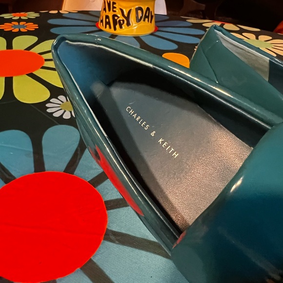 Charles & Keith Blue Loafer Dress Shoes - Picture 7 of 8